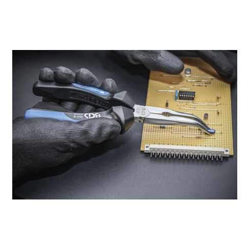 BGS Telefonzange mit Schneide gebogen 200 mm