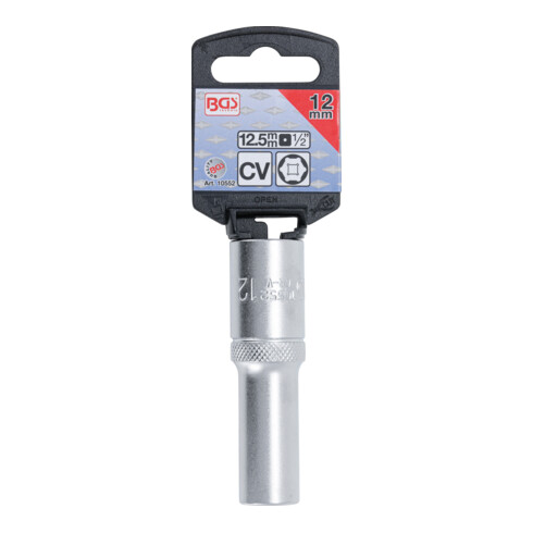 BGS Bussola esagonale, profonda, 12,5 mm (1/2"), 12 mm