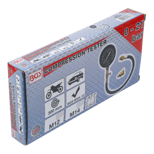 BGS Tester compressione, M12 + M14