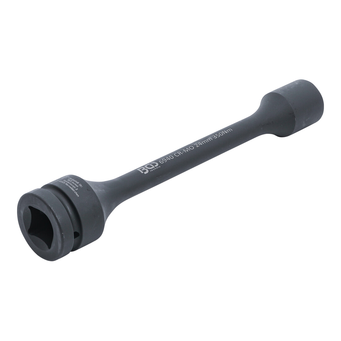 BGS torsie-krachtdop inzet zeskantaandrijving vierkantaandrijving 25 mm (1") SW 24 mm 350 Nm