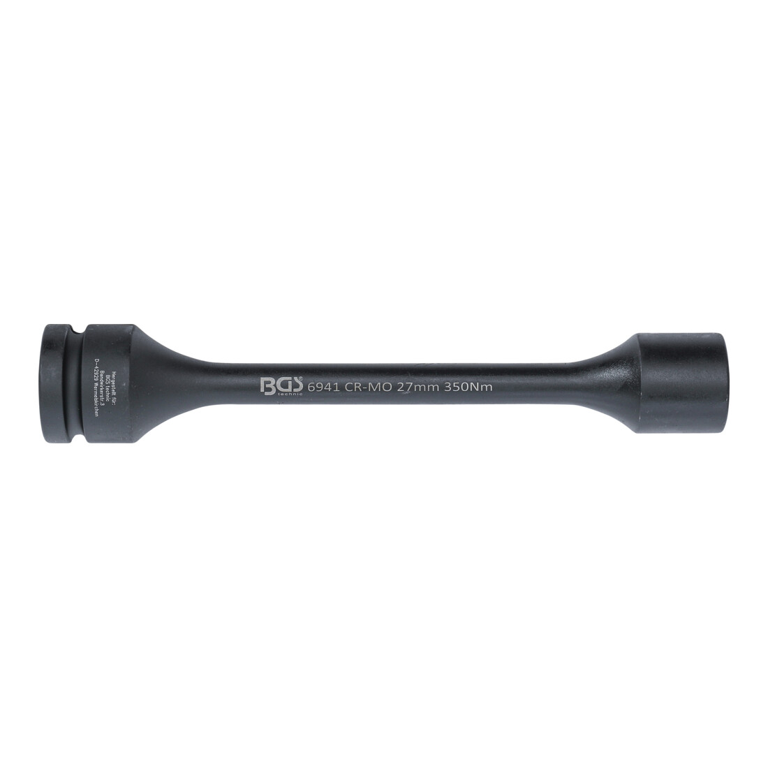 BGS torsie-krachtdop inzet zeskantaandrijving vierkantaandrijving 25 mm (1") SW 27 mm 350 Nm