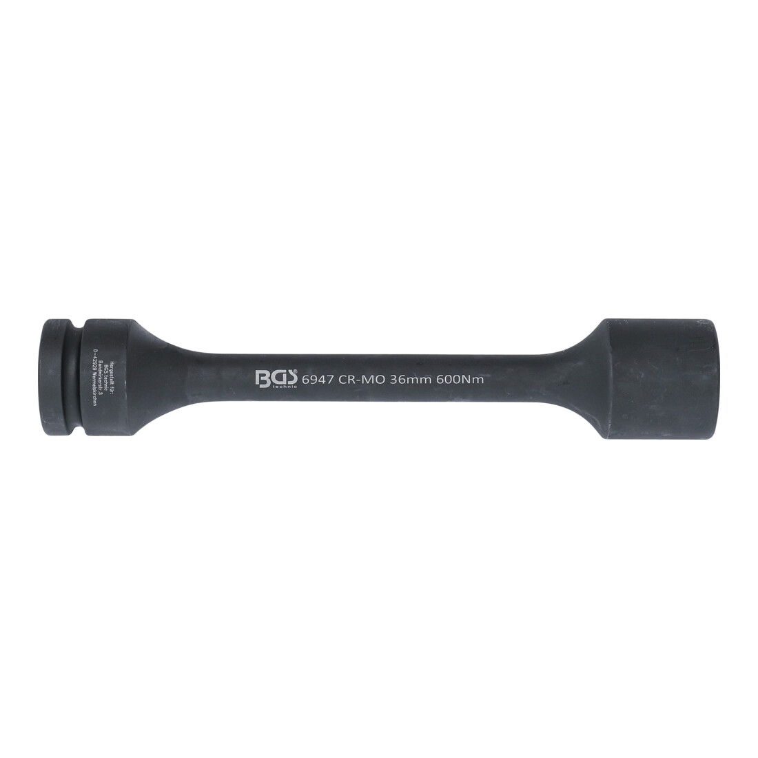 BGS torsie-krachtdop inzet zeskantaandrijving vierkantaandrijving 25 mm (1") SW 36 mm 600 Nm