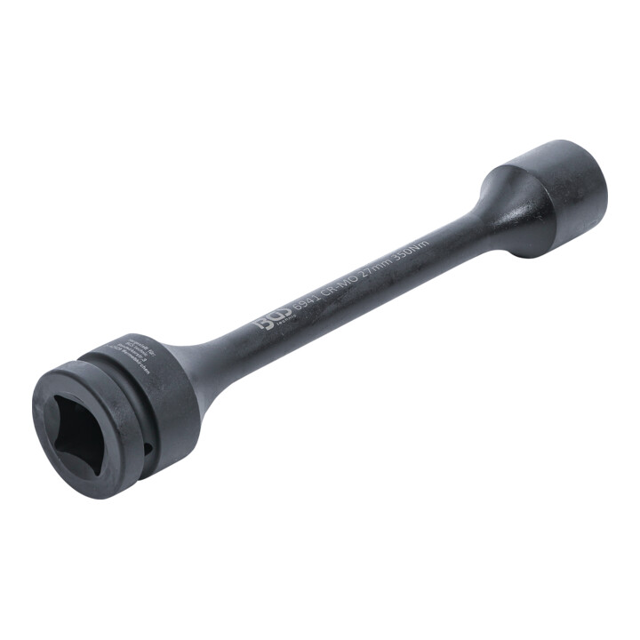 BGS Torsions-Kraft-Steckschlüssel-Einsatz Sechskant Antrieb Innenvierkant 25 mm (1") SW 27 mm 350 Nm