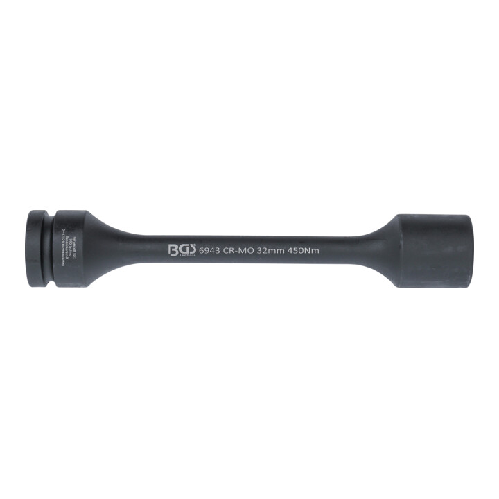 BGS Torsions-Kraft-Steckschlüssel-Einsatz Sechskant Antrieb Innenvierkant 25 mm (1") SW 32 mm 450 Nm
