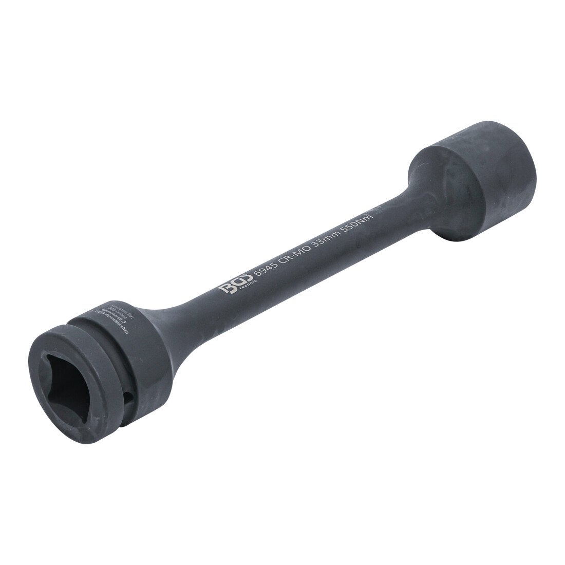 BGS Torsions-Kraft-Steckschlüssel-Einsatz Sechskant Antrieb Innenvierkant 25 mm (1") SW 33 mm 550 Nm