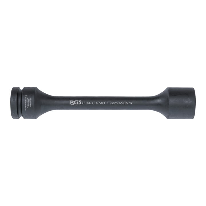BGS Torsions-Kraft-Steckschlüssel-Einsatz Sechskant Antrieb Innenvierkant 25 mm (1") SW 33 mm 650 Nm