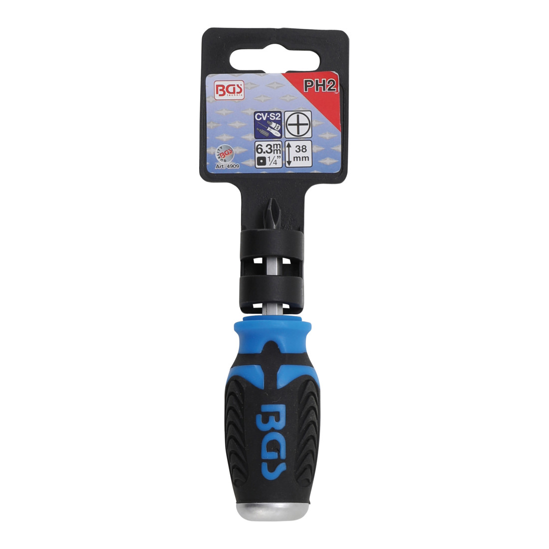 BGS Tournevis cruciforme PH2 longueur de la lame 38 mm