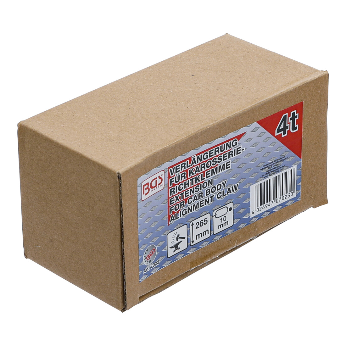 BGS trekkettingverbinder met dubbele haak max. 4 t