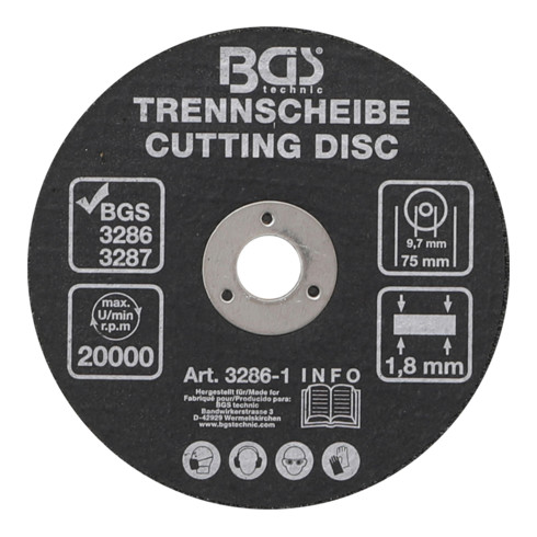 BGS Trennscheibe Ø 75 x 1,8 x 9,7 mm