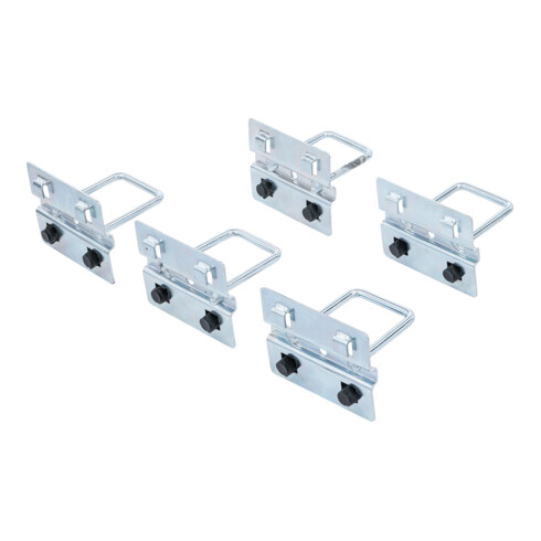 BGS U-Haken-Satz, für Schrankwand-System, 5-tlg.