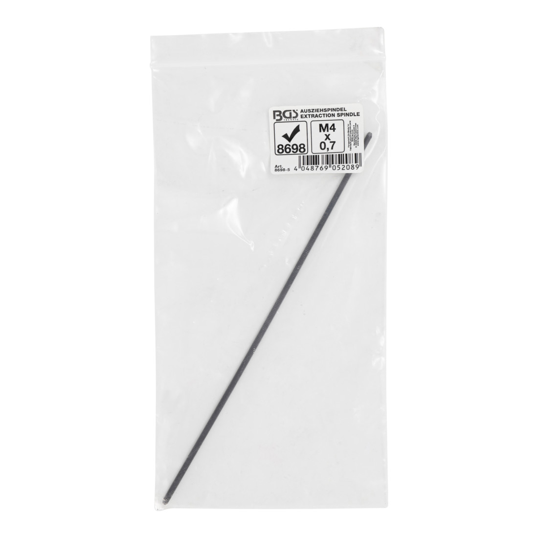 BGS Uittrekspil | voor BGS 8698 | M4 x 0,7 x 100 mm