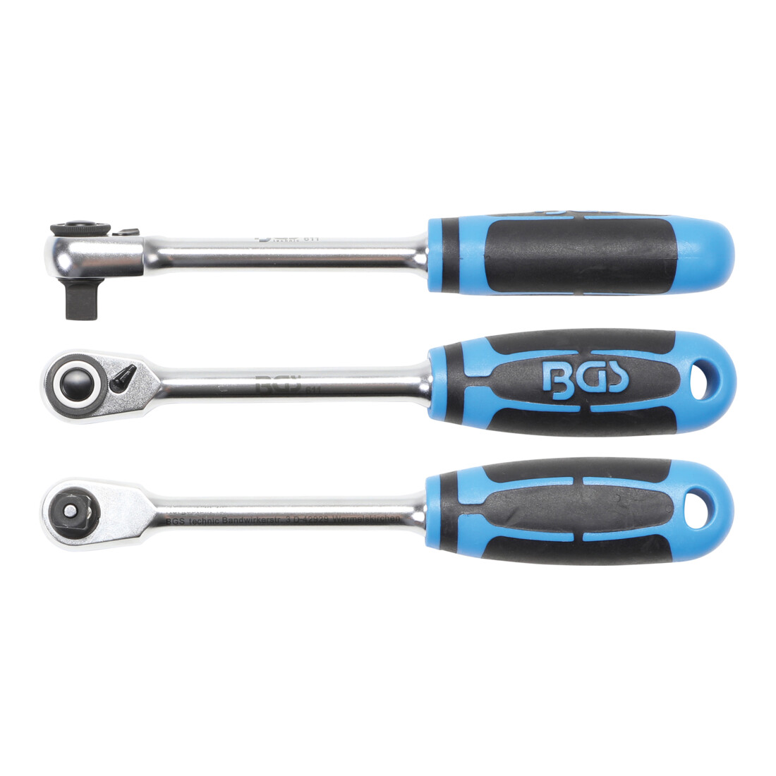 BGS Umschaltknarre feinverzahnt Abtrieb Außenvierkant 6,3 mm (1/4")