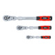BGS Umschaltknarren-Satz, ausziehbar, abwinkelbar, Abtrieb Außenvierkant 6,3 mm (1/4") - 10 mm (3/8") - 12,5 mm (1/2"), 3-tlg.-4