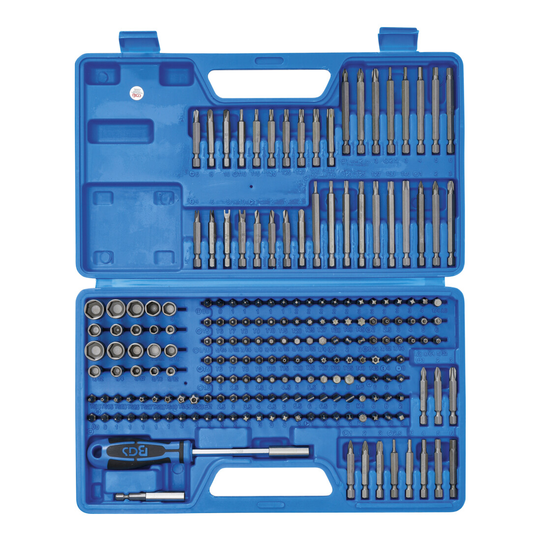 BGS Universeel/Veiligheidsbitset Aandrijving Zeskant 6,3 mm (1/4 inch) 208 delig