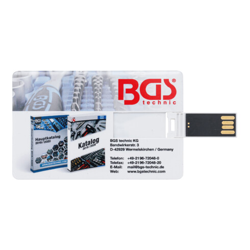 BGS USB-Stick USB, 32 GB, im Kreditkartenformat