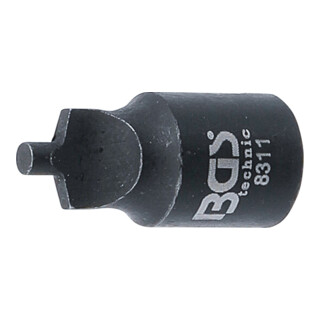 BGS Utensile di tornitura per valvole in acciaio, azionamento quadro interno 6,3mm (1/4")