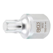 BGS V-geribde riem bit insteek vierkant aandrijving 12,5 mm (1/2 inch), zeskant SW 22 mm T-profiel (voor TX) T60