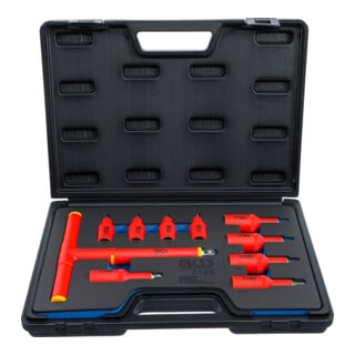 BGS VDE bit insteekset aandrijving binnenvierkant 10 mm (3/8 inch) / 12,5 mm (1/2 inch) inbus 4 - 10 mm 10 delig