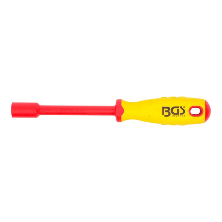BGS VDE-dopsleutel-schroevendraaier | zeskant | 10 mm | Meslengte 125 mm
