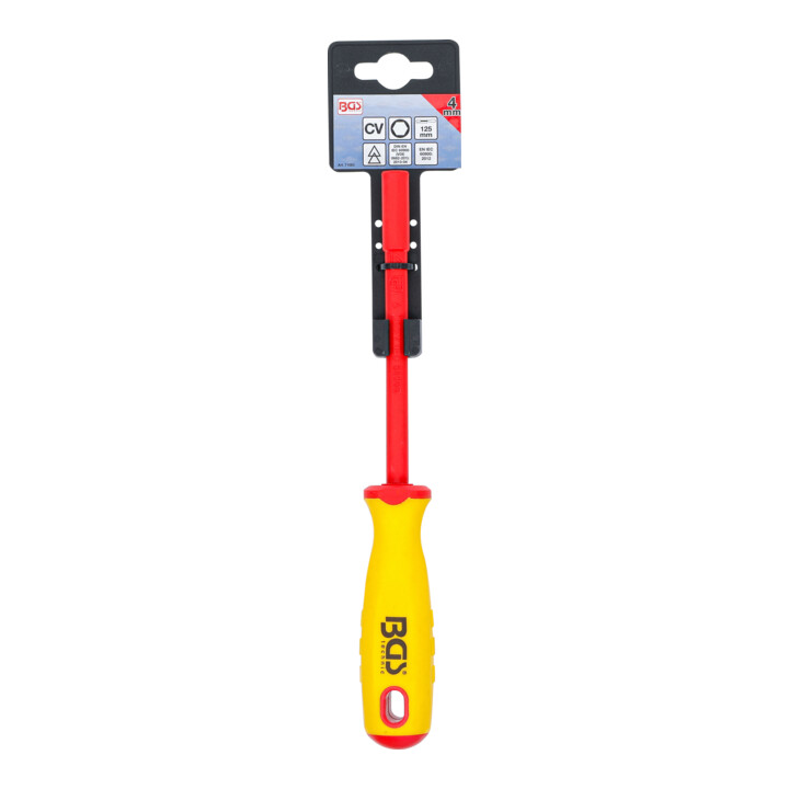 BGS VDE-dopsleutel-schroevendraaier | zeskant | 4 mm | Meslengte 125 mm