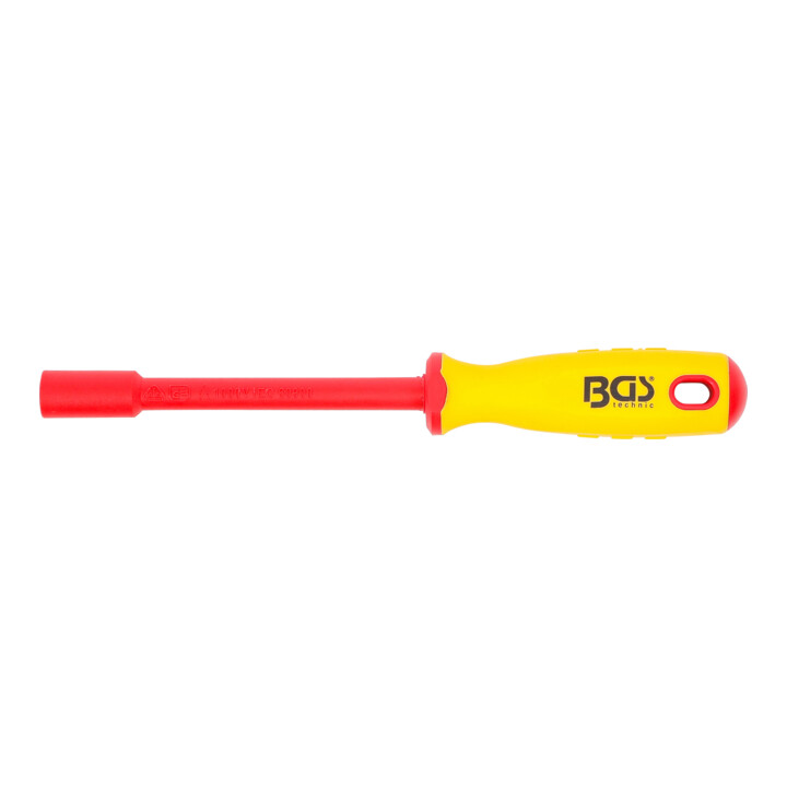 BGS VDE-dopsleutel-schroevendraaier | zeskant | 7 mm | Meslengte 125 mm