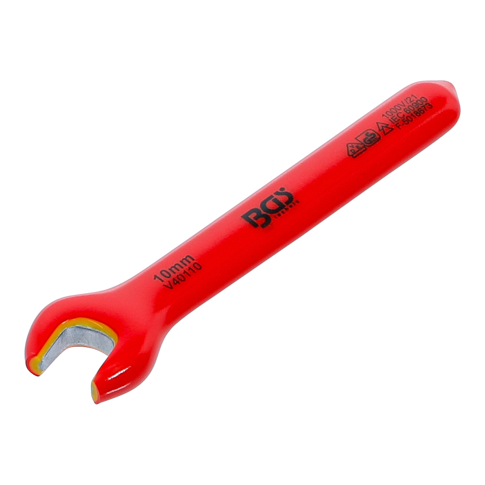 BGS VDE-Einmaulschlüssel 71060, SW 10 mm ; BGS technic