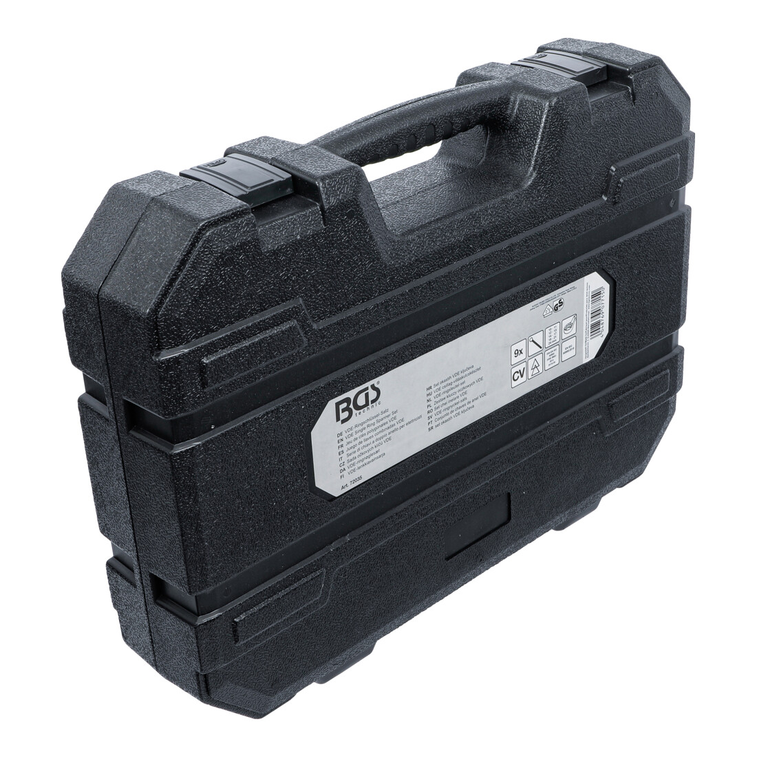 BGS VDE-ringsleutel-set | diep gebogen | 10 - 24 mm | 9-dlg.