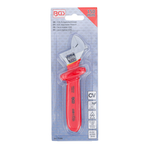 BGS VDE-rollende steeksleutel, max. SW 20,5 mm