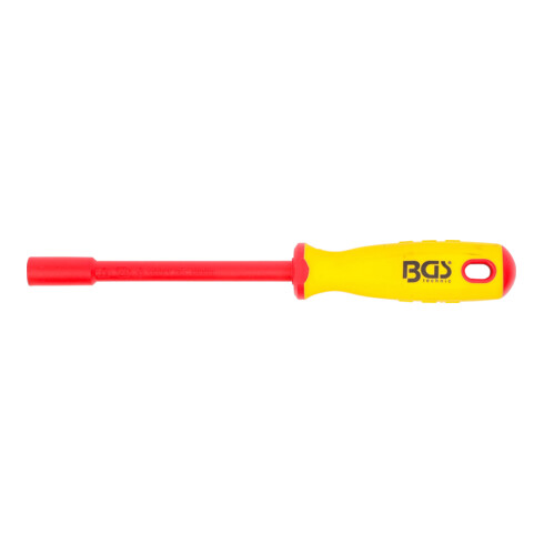 BGS VDE-Steckschlüssel-Schraubendreher 71086, Sechskant, SW 6 mm, Klingenlänge 125 mm