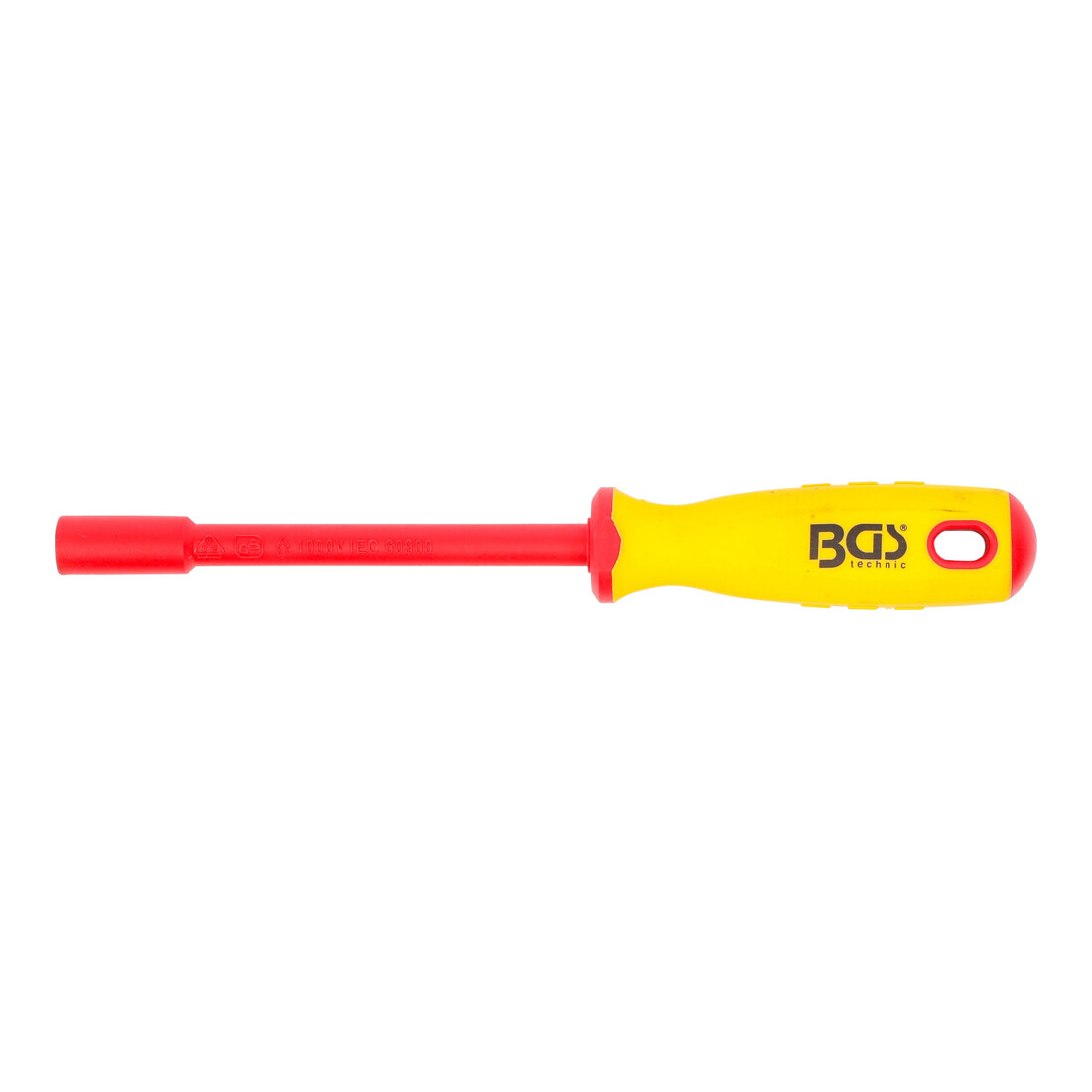 BGS VDE-Steckschlüssel-Schraubendreher 71086, Sechskant, SW 6 mm, Klingenlänge 125 mm