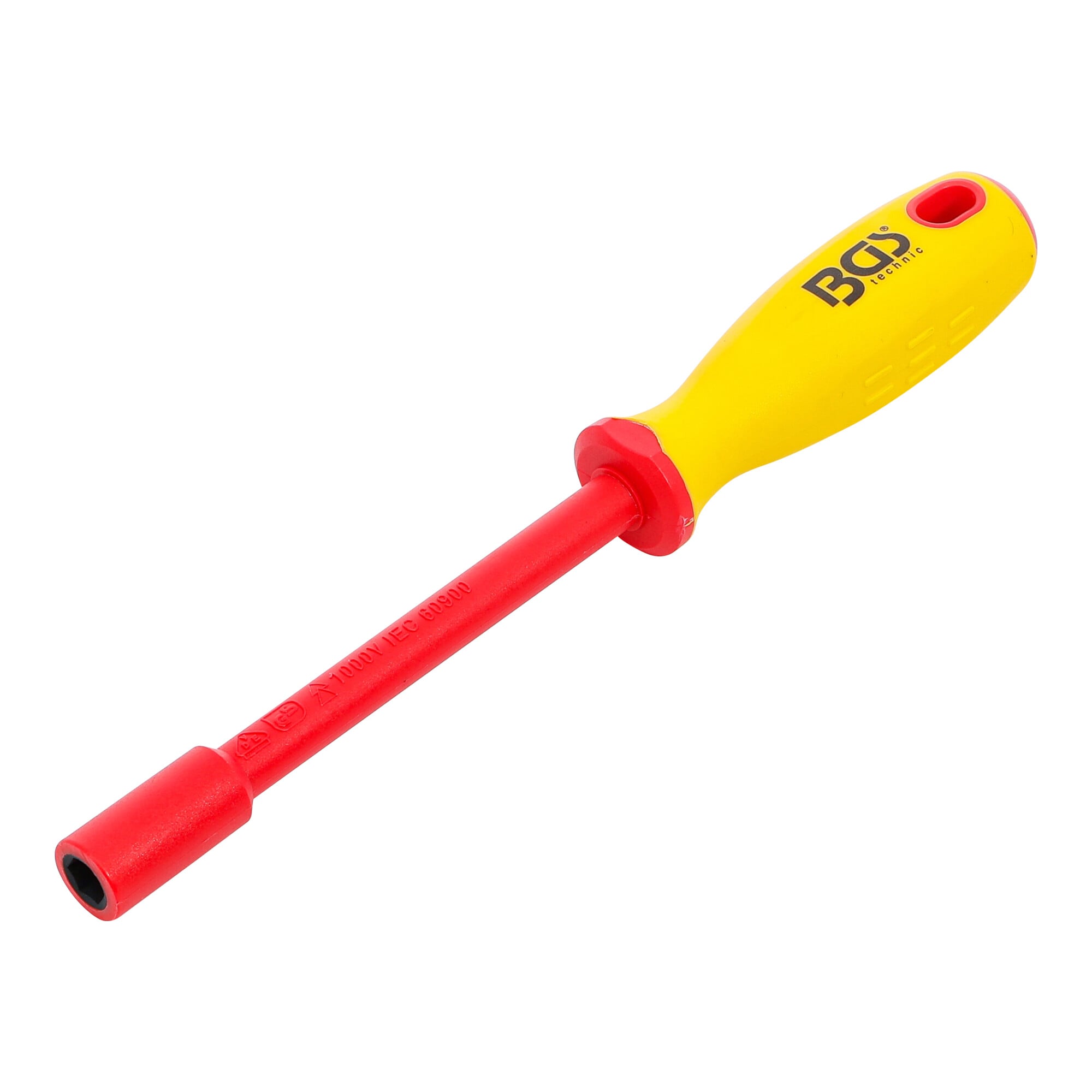 BGS VDE-Steckschlüssel-Schraubendreher 71088, Sechskant, SW 8 mm, Klingenlänge 125 mm ; BGS technic