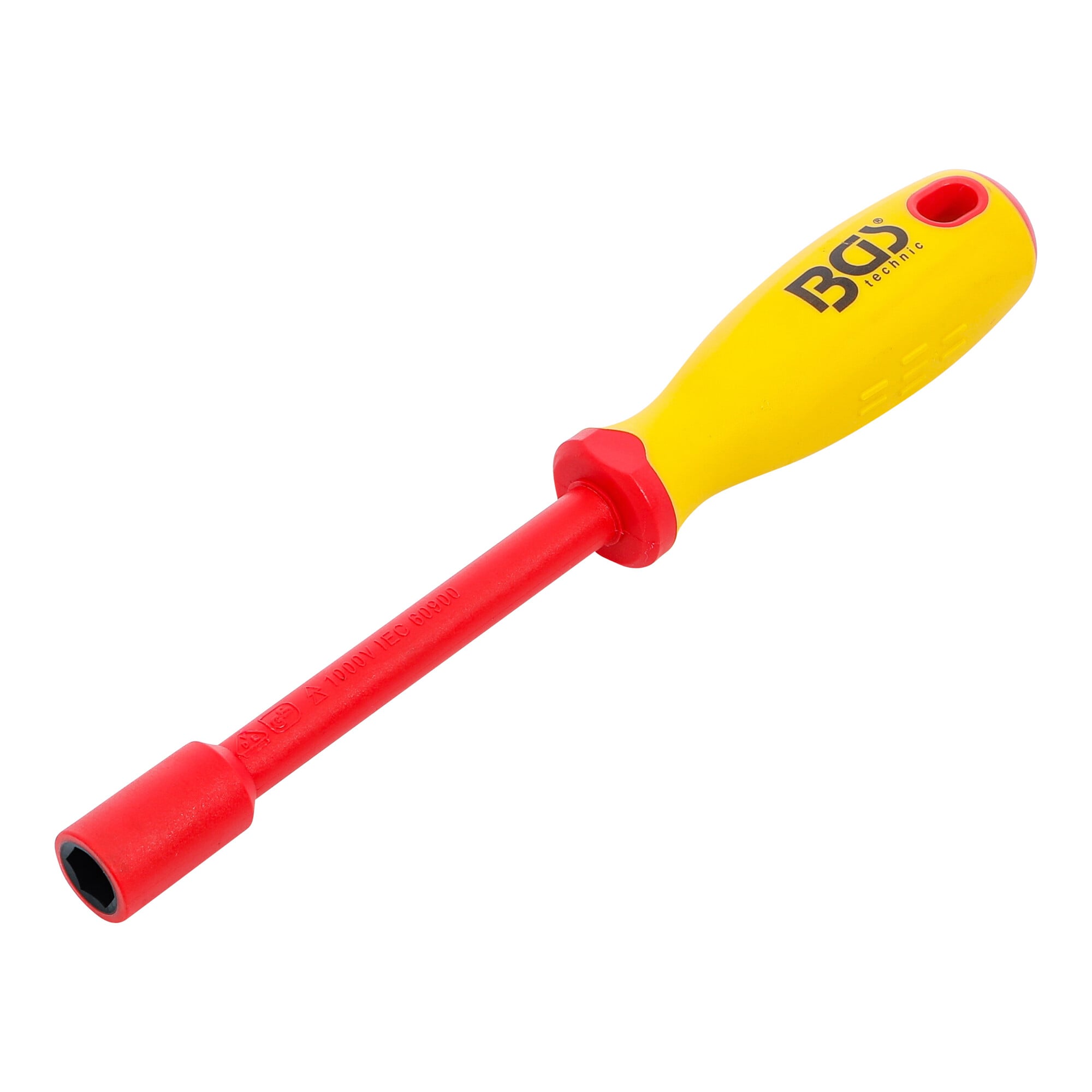 BGS VDE-Steckschlüssel-Schraubendreher 71091, Sechskant, SW 11 mm, Klingenlänge 125 mm ; BGS technic