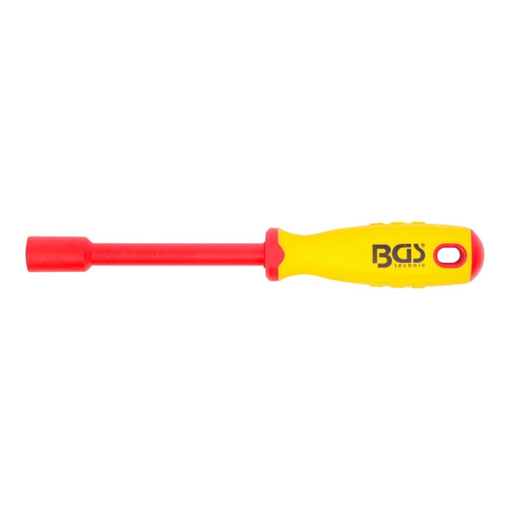BGS VDE-Steckschlüssel-Schraubendreher 71091, Sechskant, SW 11 mm, Klingenlänge 125 mm
