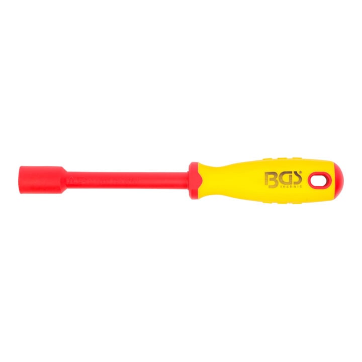BGS VDE-Steckschlüssel-Schraubendreher 71093, Sechskant, SW 13 mm, Klingenlänge 125 mm