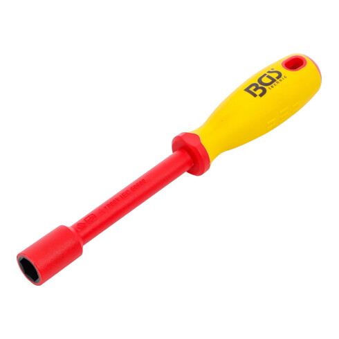 BGS VDE-Steckschlüssel-Schraubendreher 71094, Sechskant, SW 14 mm, Klingenlänge 125 mm