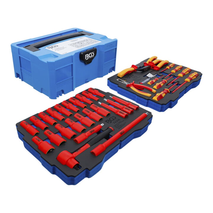 BGS VDE-tangen-, schroevendraaier- en steeksleutelset, BGS systainer®, 36-dlg.