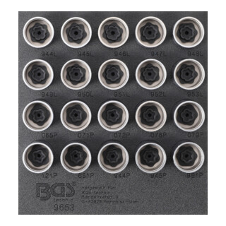 BGS Velgbeveiliging gereedschap set 9653 voor Volvo 20 delig