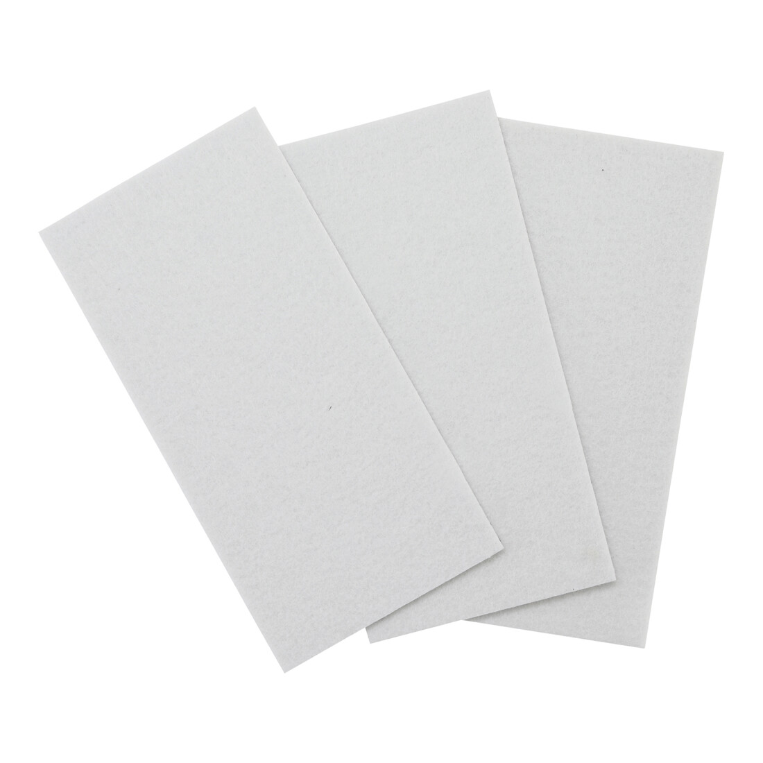 BGS Viltglijder | platen | wit | 100 x 200 mm | 3-dlg.