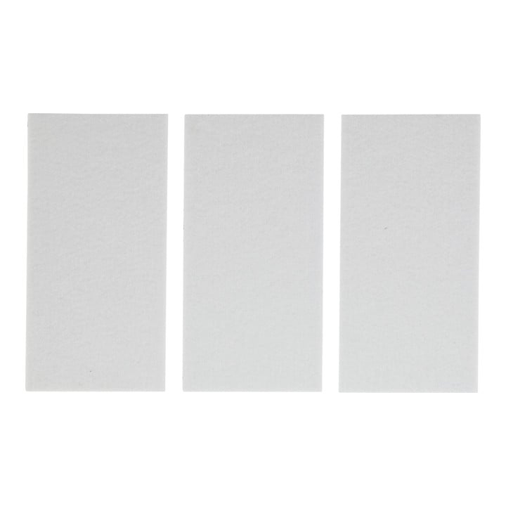 BGS Viltglijder | platen | wit | 100 x 200 mm | 3-dlg.