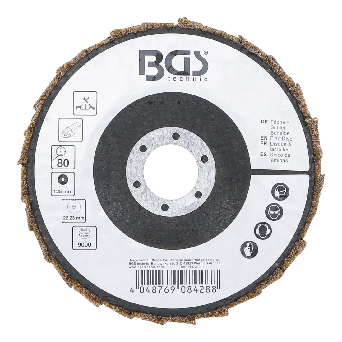 BGS Vlies-schuurwaaier Ø 125 mm, korrel 80