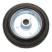 BGS Vol rubberen wiel | stalen velg | 100 mm