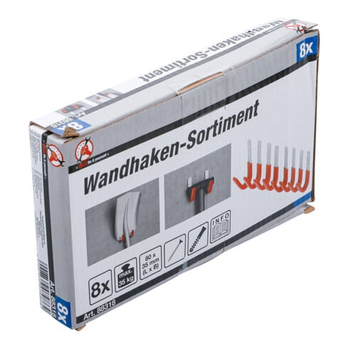 BGS Wandhakenset | 8-dlg.