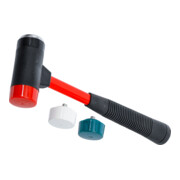 BGS Wechselkopf-Hammer-Satz, Fiberglasstiel, Ø 38 mm