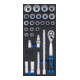 BGS Werkplaatswagen inzet 1/3: dopsleutelset 12,5 mm (1/2 inch) 27 delig-1
