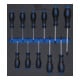 BGS Werkplaatswagen inzet 2/3: Schroevendraaier T-profiel (voor TX) T6 - T40 11 delig-1