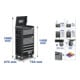 BGS Werkplaatswagen Profi Standard Maxi, 12 laden, met 263 gereedschappen