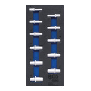 BGS Werkplaatswageninzet 1/3: Doppen zeskant 10 mm (3/8 inch) in inchmaten diep, 11 delig