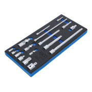 BGS Werkplaatswageninzet 1/3: verlenging, adapter en scharnierset 17 delig-3