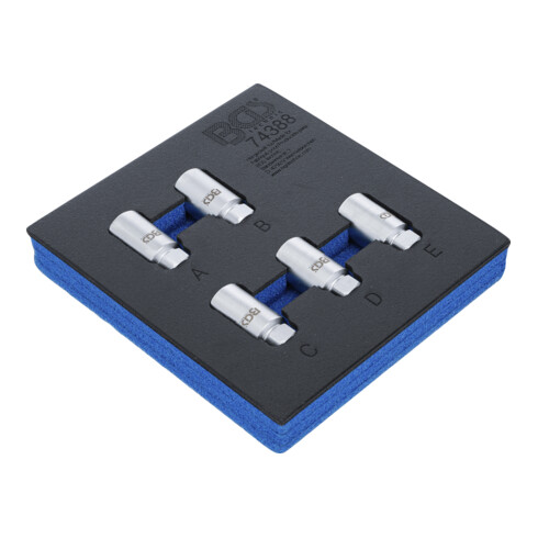 BGS Werkplaatswageninzet 1/6: Wielboutsleutelset voor Tesla, 5-dlg.