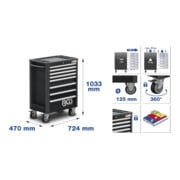 BGS Werkstattwagen Profi Exclusive mit 259 Werkzeugen-3